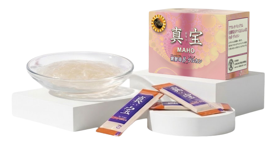 กล่องและซอง MAHO พร้อมลักษณะผลิตภัณฑ์แบบเจล