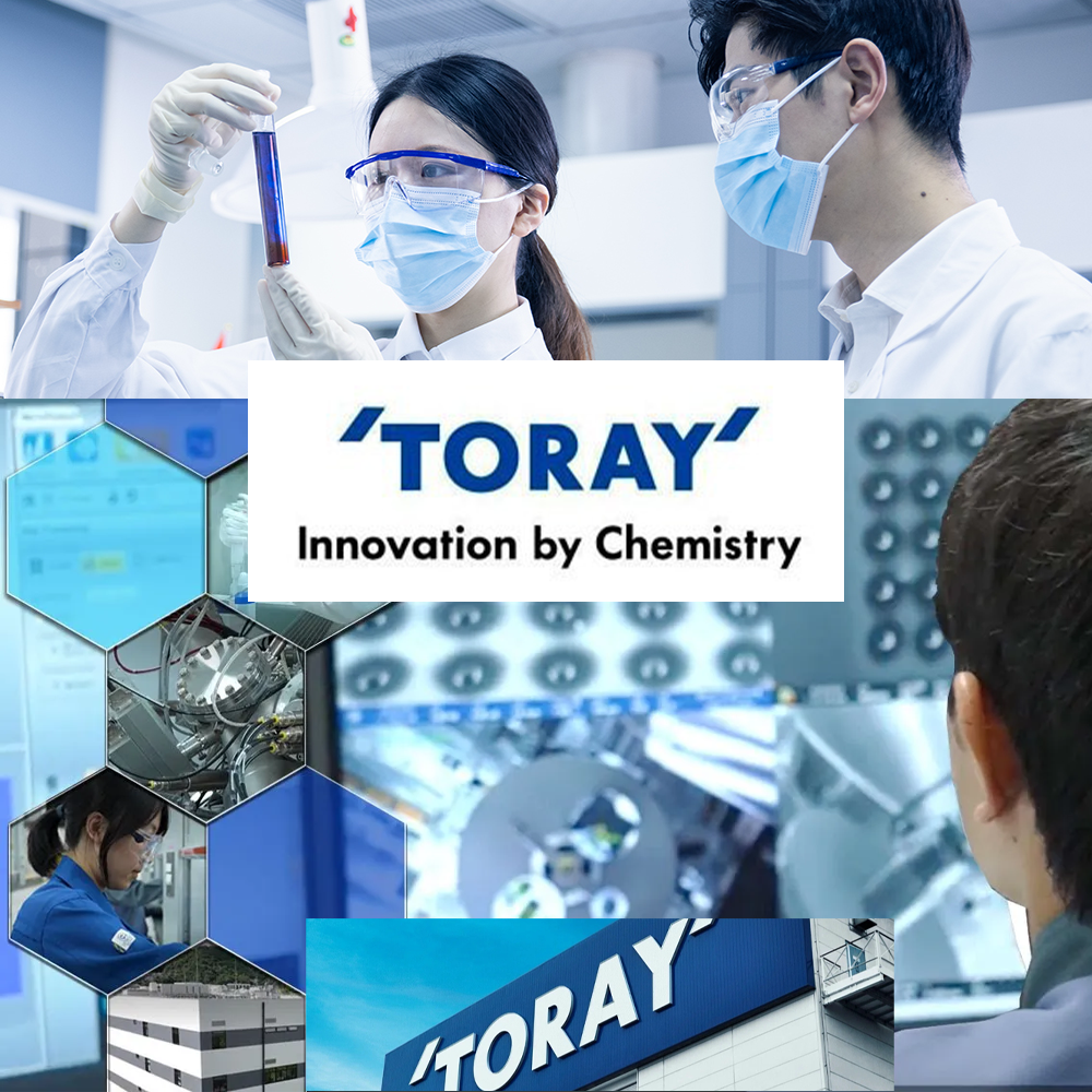 ภาพประกอบงานวิจัยและห้องปฏิบัติการของบริษัท Toray